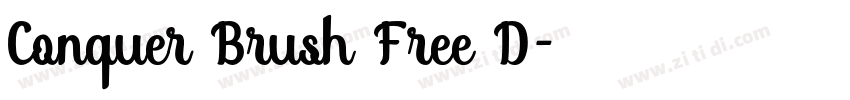 Conquer Brush Free D字体转换